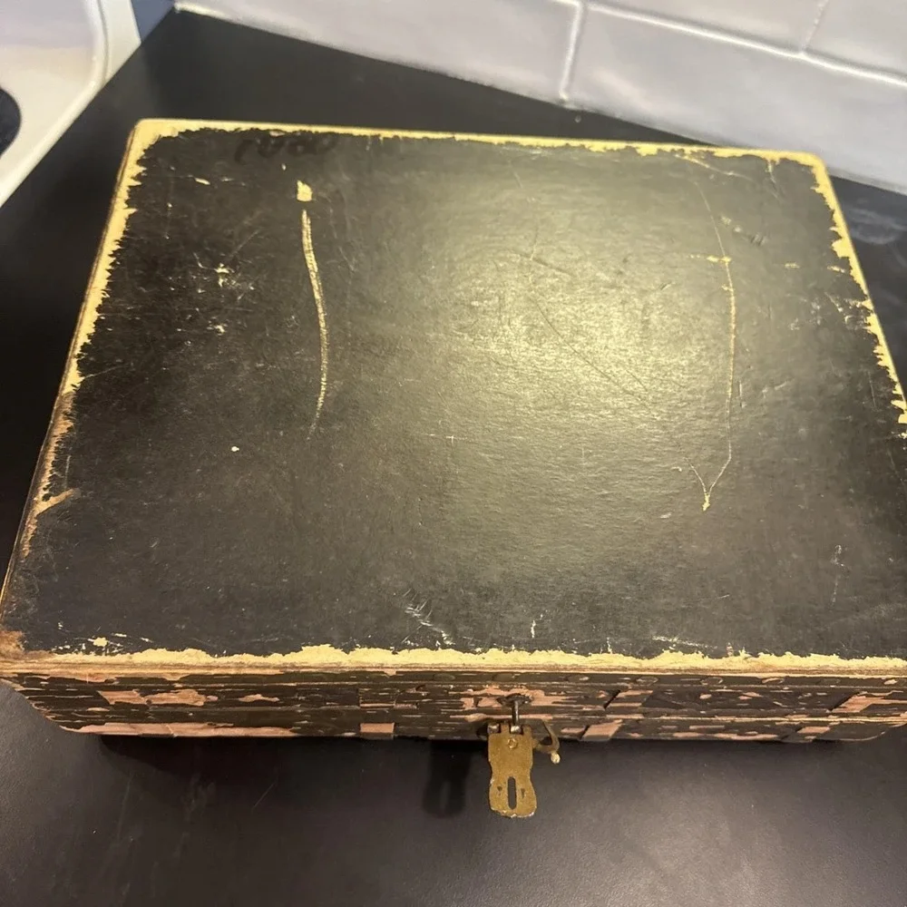 1847 Rogers Bros this wooden
